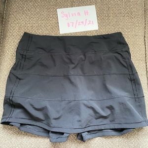 Black Lululemon Pace Rival skirt TALL size 8